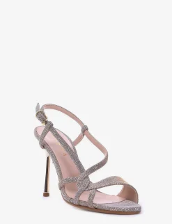 sandalo tacco 9 cm argento