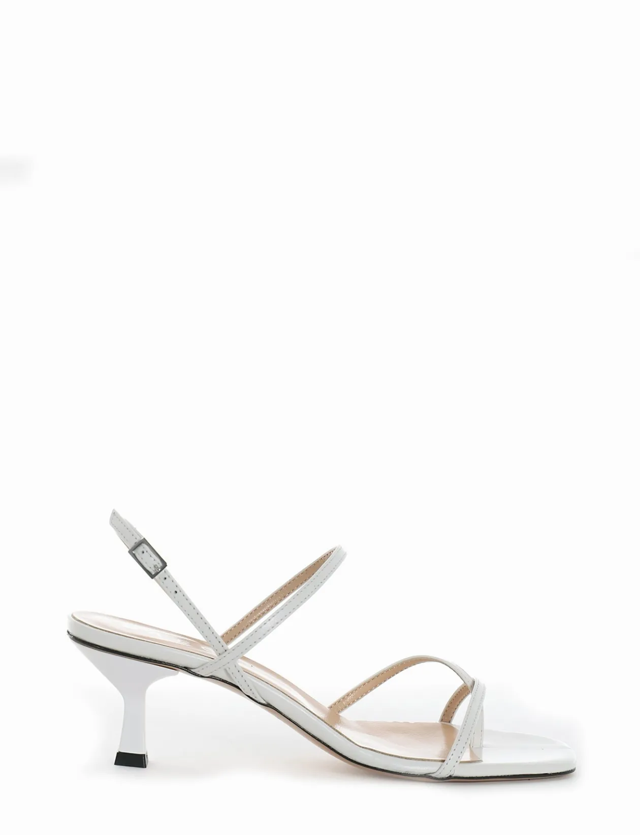 Sandalo tacco 5 cm bianco