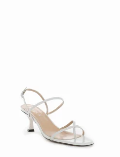 Sandalo tacco 5 cm bianco