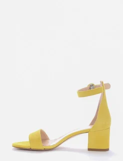 sandalo tacco 5 cm giallo