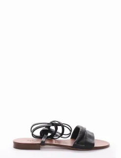 Sandalo tacco 1 cm nero