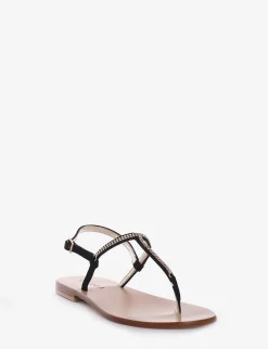 Sandalo tacco 1 cm nero