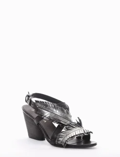 sandalo tacco 8 cm nero