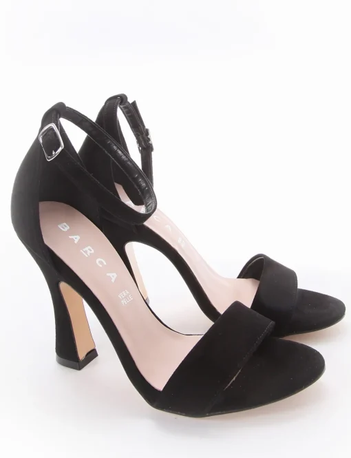 Sandalo tacco 10 cm nero