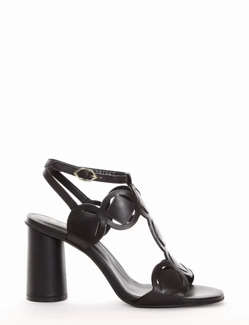 sandalo tacco 9 cm nero