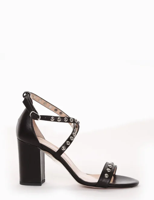 sandalo tacco 8 cm nero