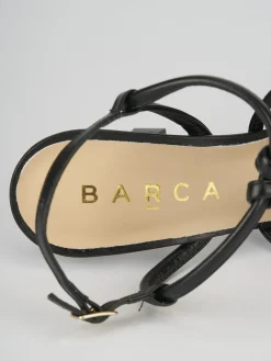 Sandalo tacco 9 cm nero pelle