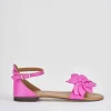 Sandalo tacco 1 cm rosa pelle