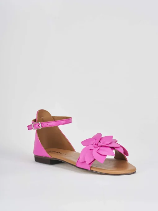 Sandalo tacco 1 cm rosa pelle