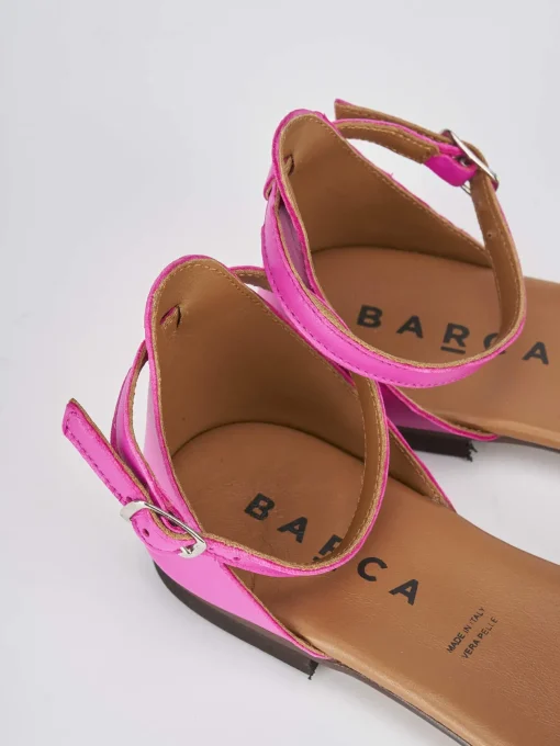 Sandalo tacco 1 cm rosa pelle