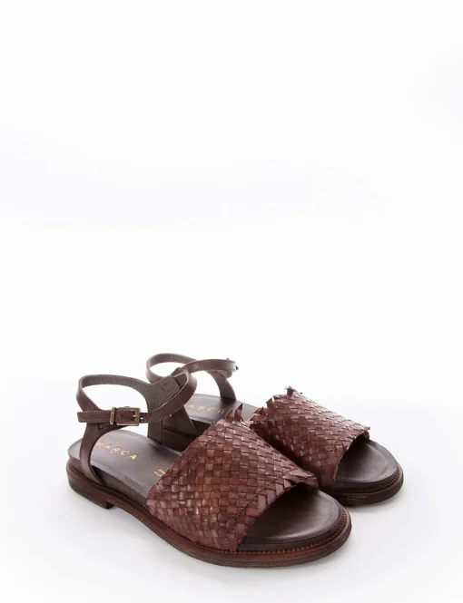 Sandalo tacco 1 cm testa