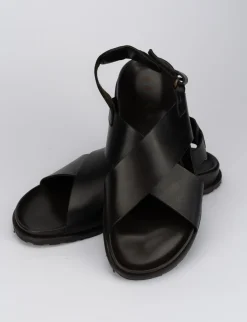Sandalo tacco 1 cm testa pelle