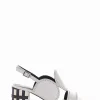 Sandalo tacco 7cm bianco
