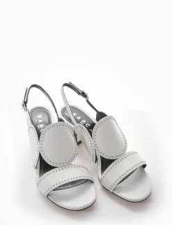 Sandalo tacco 7cm bianco