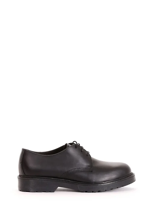 scarpa lacci tacco 2 cm nero