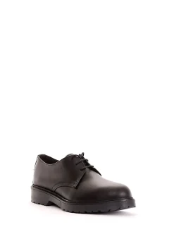 scarpa lacci tacco 2 cm nero
