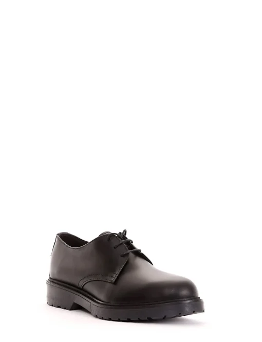 scarpa lacci tacco 2 cm nero