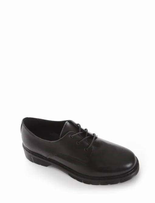 scarpa lacci tacco 2 cm nero