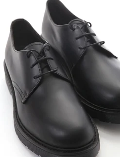 scarpa lacci tacco 2 cm nero