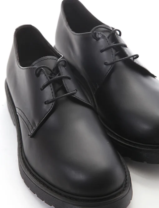 scarpa lacci tacco 2 cm nero