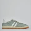 Sneakers camoscio verde