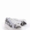 Sneakers con fondo alto 3 cm argento