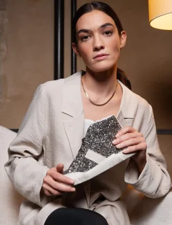 Sneakers glitter argento