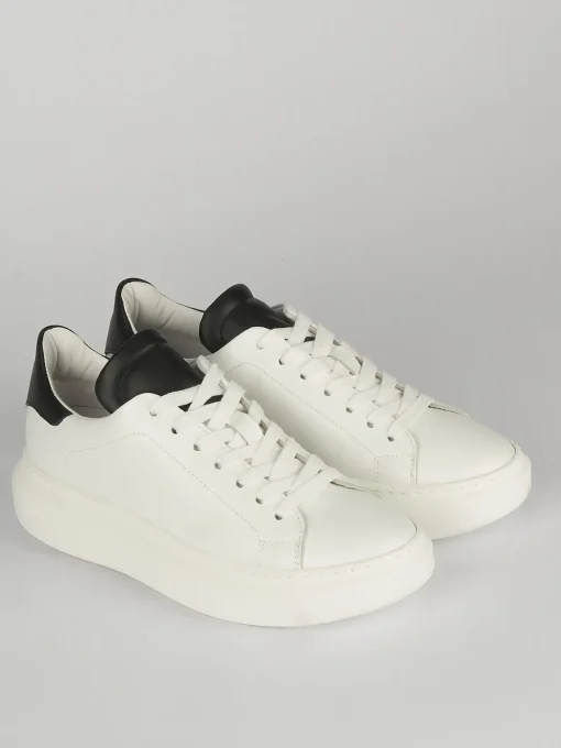Sneakers pelle bianco