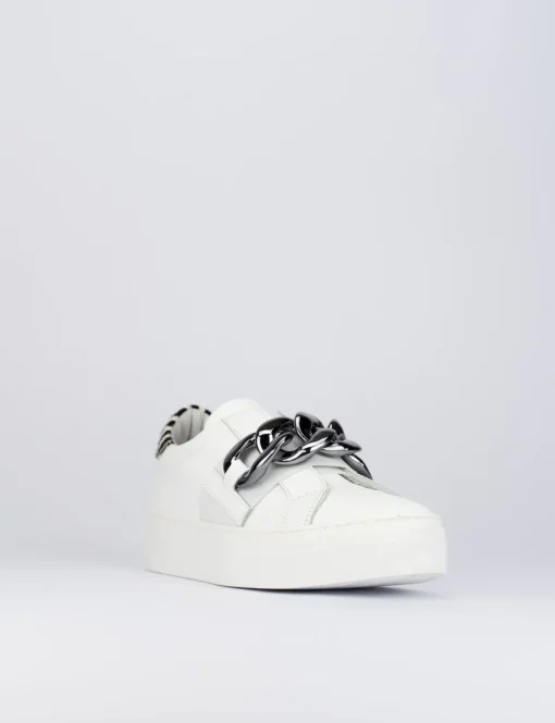 Sneakers pelle bianco