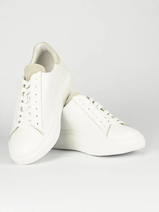 Sneakers pelle bianco