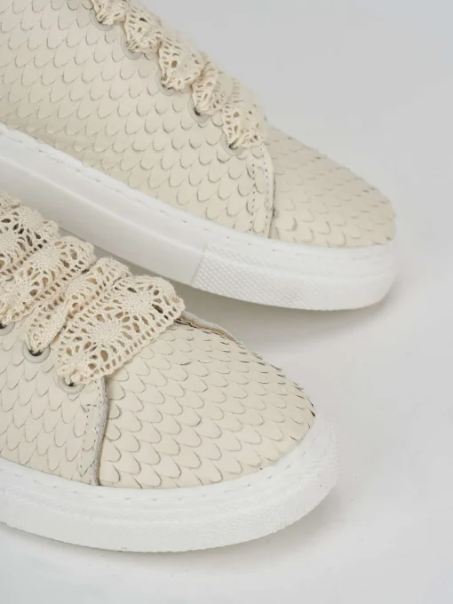Sneakers pelle bianco