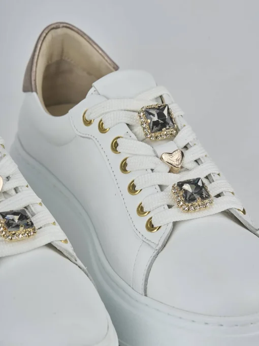 Sneakers pelle bianco
