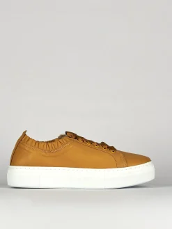 Sneakers pelle giallo