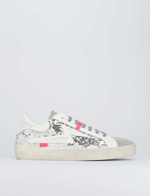 Sneakers pelle grigio
