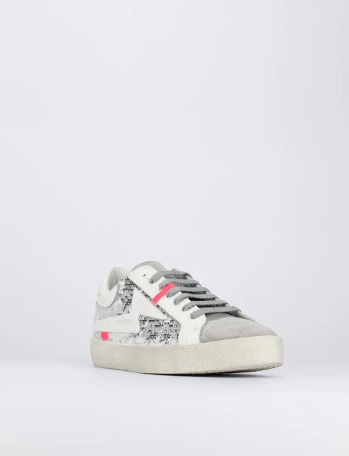 Sneakers pelle grigio
