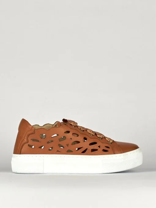 Sneakers pelle marrone