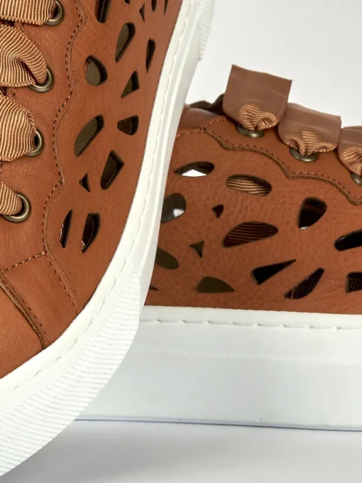 Sneakers pelle marrone