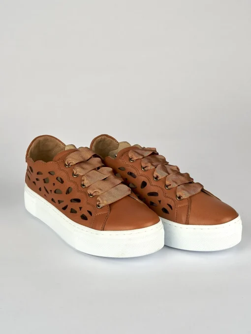 Sneakers pelle marrone
