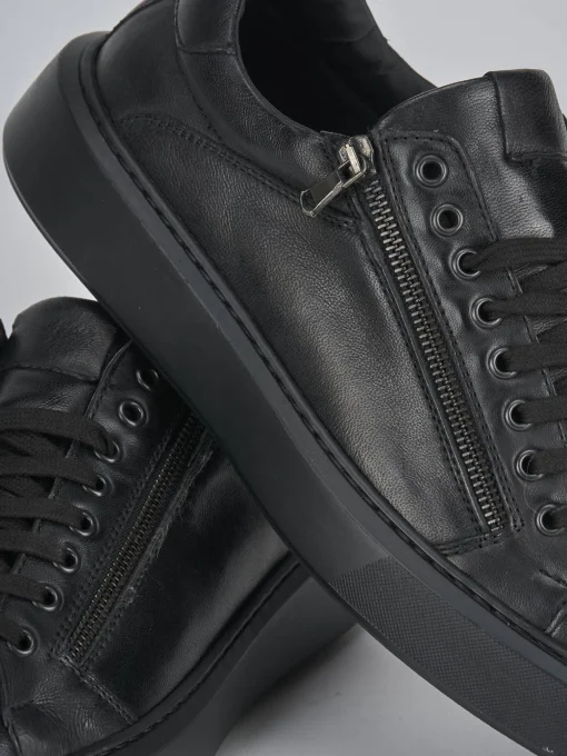 Sneakers pelle nero