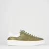 Sneakers pelle verde