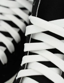 Sneakers tacco 1cm tela nero