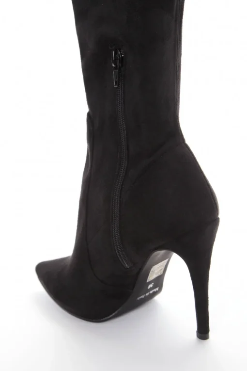 stivale scosciato tacco 9 cm nero