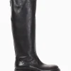 Stivale tacco 2 cm nero