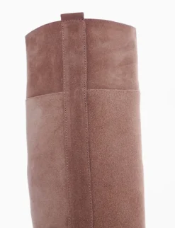 stivale tacco 2 cm cuoio