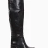 stivale tacco 5 cm nero