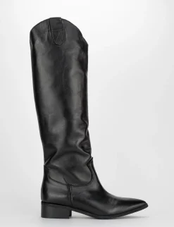 Stivale tacco 5 cm nero