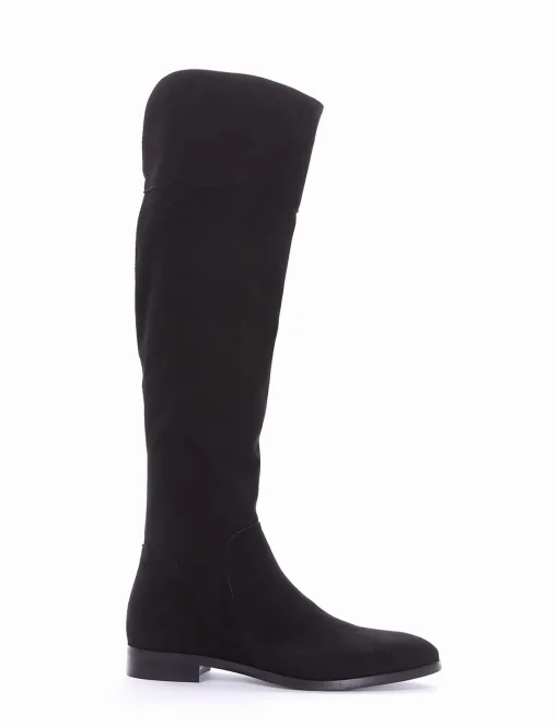 stivale tacco 2 cm nero