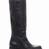 stivale tacco 2 cm nero