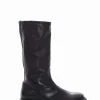 stivale tacco 2 cm nero