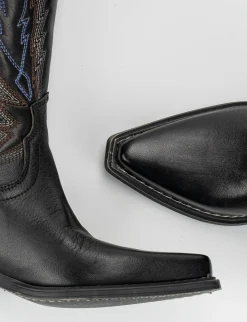 Stivale tacco 3 cm nero